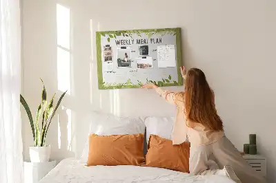 Weekly Menu Printed Cork Memo Board