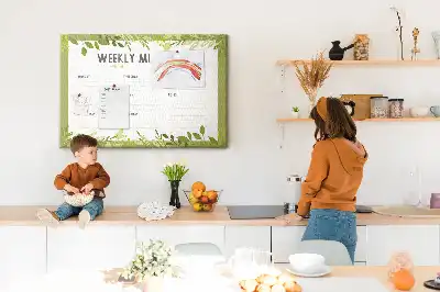 Weekly Menu Printed Cork Memo Board