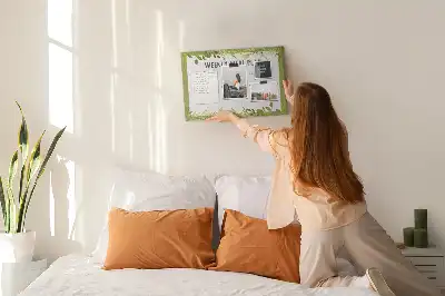 Weekly Menu Printed Cork Memo Board