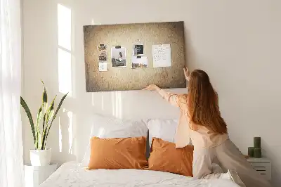 Printed Cork Board Old world map