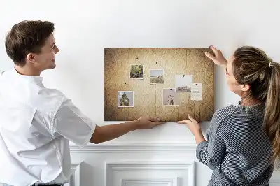 Printed Cork Board Old world map