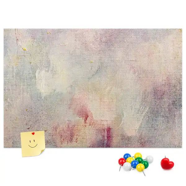 Printed Cork Memo Board Painted abstraction