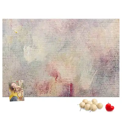 Printed Cork Memo Board Painted abstraction