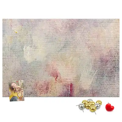 Printed Cork Memo Board Painted abstraction