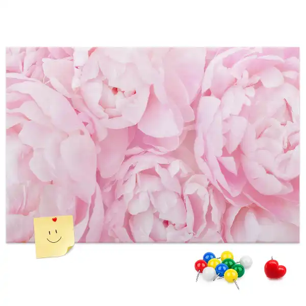 Blooming Flowers Printed Cork Memo Board