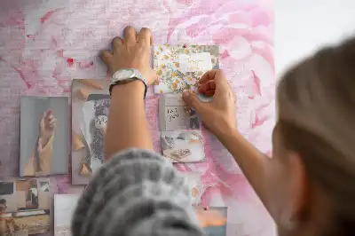 Blooming Flowers Printed Cork Memo Board