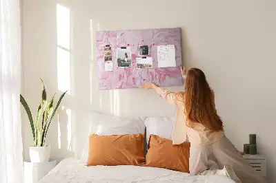 Blooming Flowers Printed Cork Memo Board