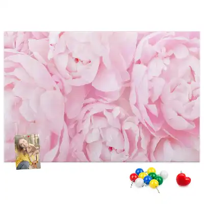 Blooming Flowers Printed Cork Memo Board
