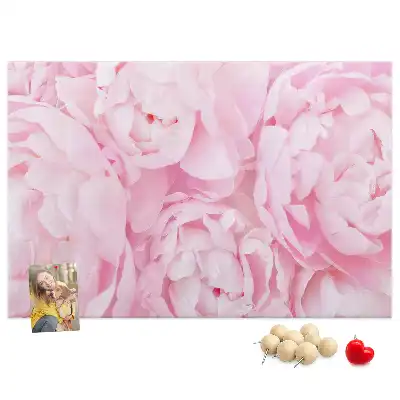 Blooming Flowers Printed Cork Memo Board