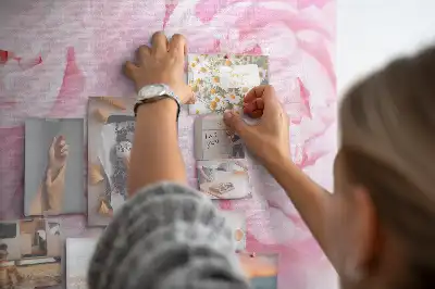 Blooming Flowers Printed Cork Memo Board