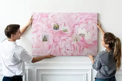 Printed Cork Memo Board Blooming flowers