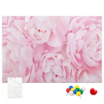 Printed Cork Memo Board Blooming flowers