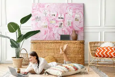 Blooming Flowers Printed Cork Memo Board