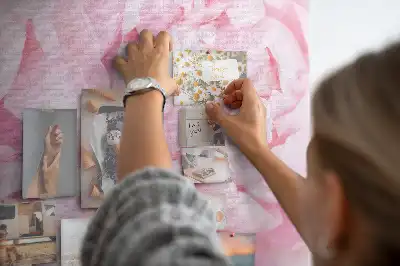 Blooming Flowers Printed Cork Memo Board
