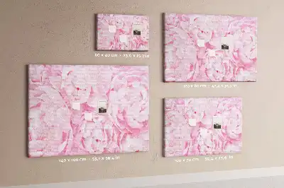 Blooming Flowers Printed Cork Memo Board
