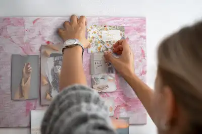 Blooming Flowers Printed Cork Memo Board