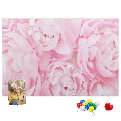 Blooming Flowers Printed Cork Memo Board