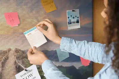 Printed Cork Board Mountain landscape