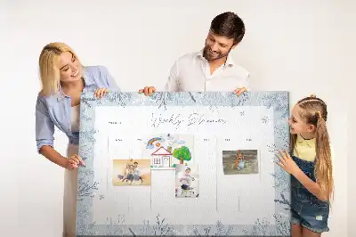 Printed Cork Weekly Planner Memo Board