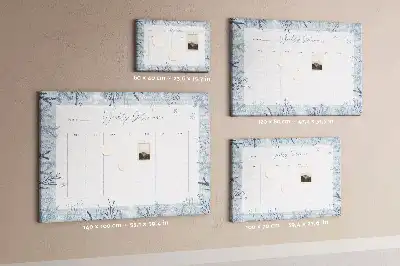Printed Cork Weekly Planner Memo Board