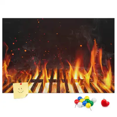 Cork memo board Barbecue