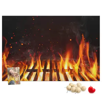 Cork memo board Barbecue