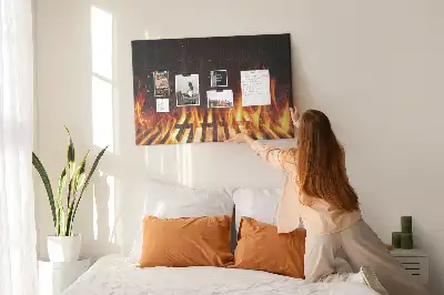 Barbecue shaped cork memo board