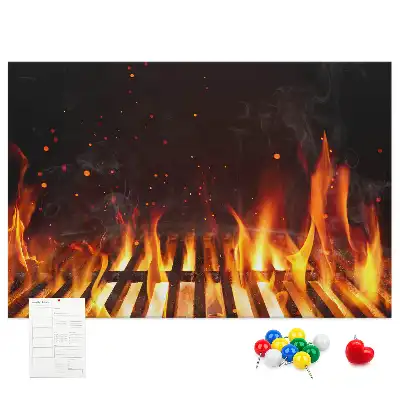 Cork memo board Barbecue