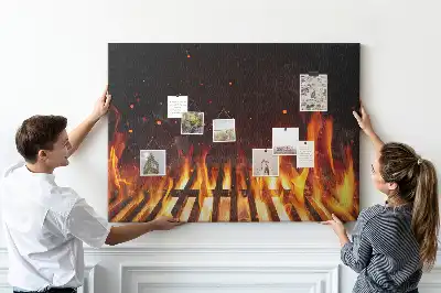 Barbecue shaped cork memo board