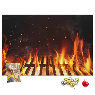 Cork memo board Barbecue