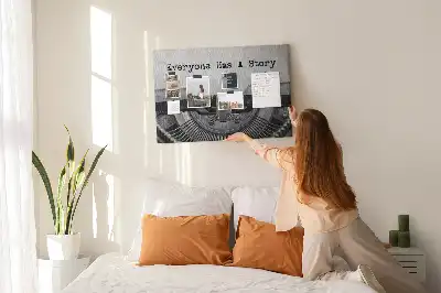 Printed Cork Memo Board Everyone has a story