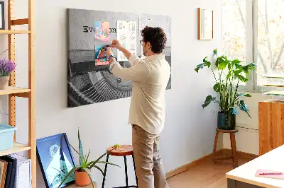 Printed Cork Memo Board Everyone has a story