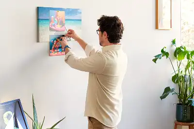 Cork memo board Tropical island