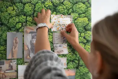 Printed Cork Memo Board Forest from a bird's eye view