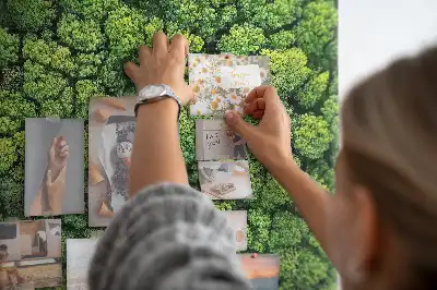 Printed Cork Memo Board Forest from a bird's eye view