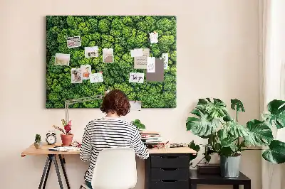 Printed Cork Memo Board Forest from a bird's eye view