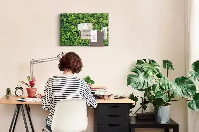 Printed Cork Memo Board Forest from a bird's eye view