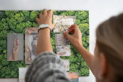 Printed Cork Memo Board Forest from a bird's eye view