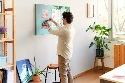 Palm Frame Printed Cork Board