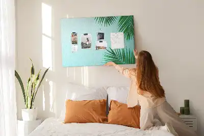 Palm Frame Printed Cork Board