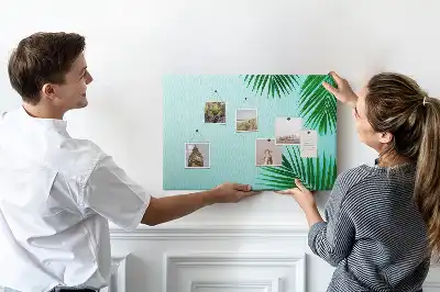 Palm Frame Printed Cork Board
