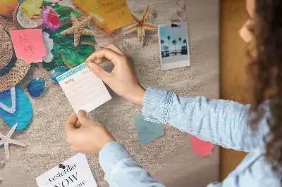 Exotic Summer Printed Cork Memo Board