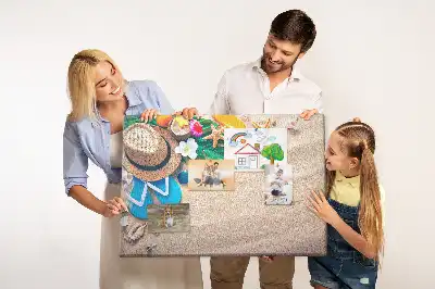 Exotic Summer Printed Cork Memo Board