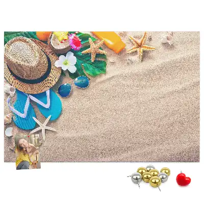 Printed Cork Memo Board Exotic summer