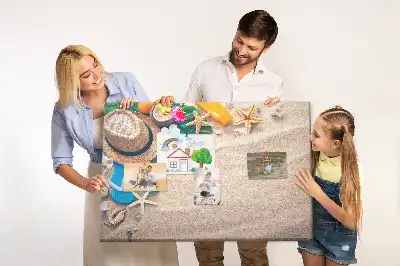 Exotic Summer Printed Cork Memo Board