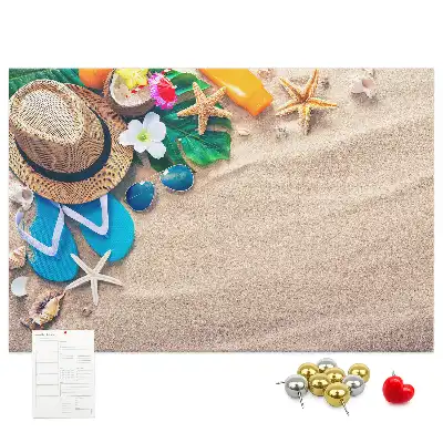 Exotic Summer Printed Cork Memo Board