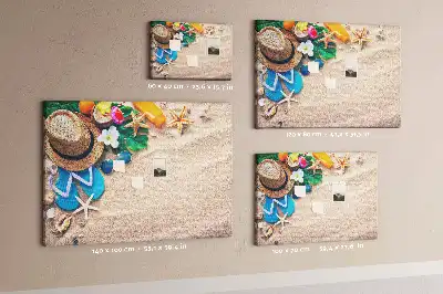 Exotic Summer Printed Cork Memo Board