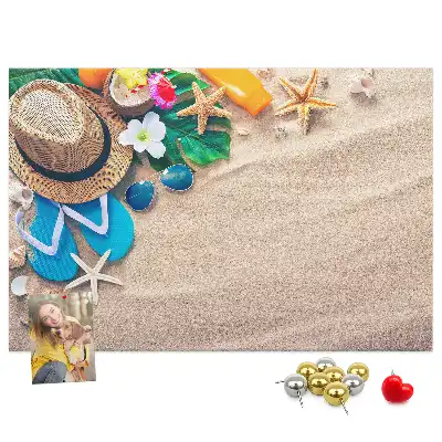 Printed Cork Memo Board Exotic summer