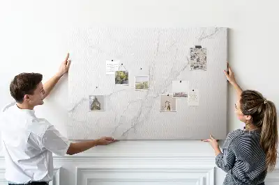 Cork memo board Decorative marble