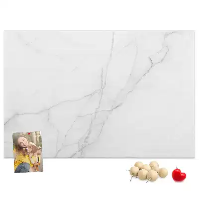 Cork memo board Decorative marble
